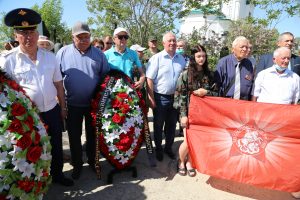 Астраханские патриоты почтили память Героя Советского Союза Дубина Ибрагима Хусаиновича